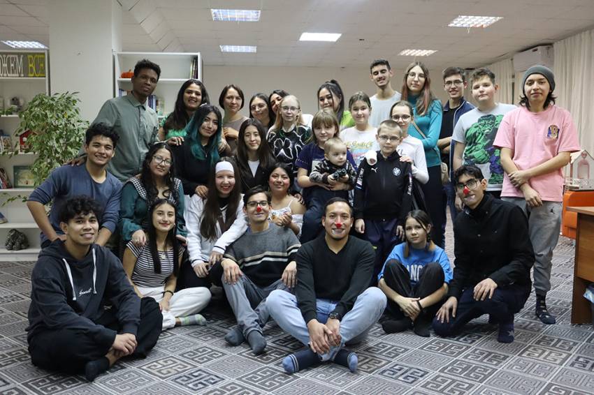 BelSU international students organised “Around the World” game for the beneficiaries of Svyatoye Belogorye Against Childhood Cancer Foundation